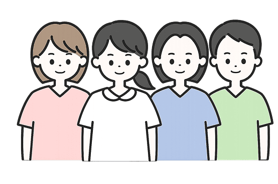 職員同士の画像